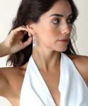 Minimalist 925 Sterling Silver Tapered Drop Earrings