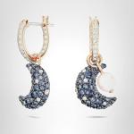 Swarovski Moon Drop Earrings in Rose Gold Tone