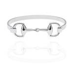 Charming Silver Equestrian Snaffle Bit Bracelet