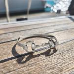 Charming Silver Equestrian Snaffle Bit Bracelet