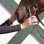 Gold Equestrian Snaffle Bit Bangle Bracelet