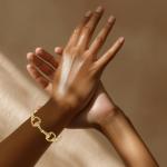 Gold Equestrian Snaffle Bit Bangle Bracelet