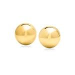 Italian 18kt Gold Over Sterling Dome Earrings