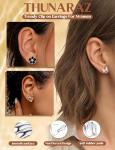 Stylish Clip-On Earrings with Sparkling Crystals