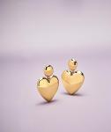 Chunky Gold Heart Drop Earrings by BaubleBar