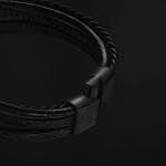 Braided Leather Bracelet for Men with Gift Box