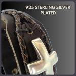 Rustic Leather Cross Bracelet for Men