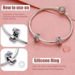 Golden Heart Clip Safety Chain with Dangle Pendant