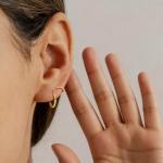 14K Gold Huggie Hoop Earrings for Her