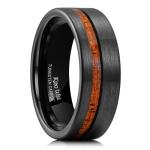King Will 8mm Black Tungsten Wedding Ring