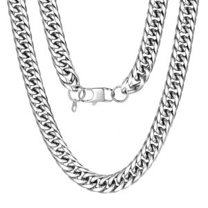 12MM Thick Stainless Steel Franco Curb Chain Necklace