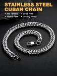 12MM Thick Stainless Steel Franco Curb Chain Necklace