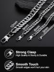 12MM Thick Stainless Steel Franco Curb Chain Necklace