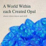 Layered Triangle Blue Opal Necklace for Women