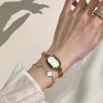 Fanmis Women's Vintage Gold Oval Bracelet Watch