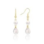 Gold Pearl Drop Earrings for Women – Trendy Style