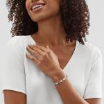 Silpada Hematite Bead Sterling Silver Bracelet 7.5