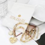 Golden Sun Heart Pendant Necklace for Women