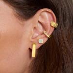 14kt Yellow Gold Cross-Hatched Ear Cuff