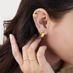 14kt Yellow Gold Cross-Hatched Ear Cuff