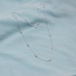 Italian Design 925 Sterling Silver CZ Necklace