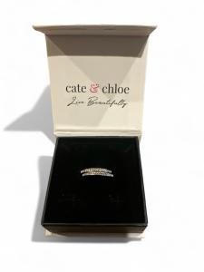 Bianca "Fair" 18k White Gold Hoop Earrings