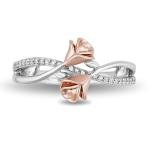Disney Belle Rose Ring in 14K Rose Gold