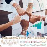 Inspirational Glow-in-the-Dark Rainbow Bracelets Set