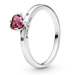 PANDORA You & Me Red Heart Ring - Size 8.5