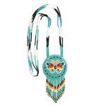 Turquoise Layered Beaded Native American Necklace