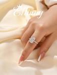 Radiant Cut 7 Carat Simulated Diamond Engagement Ring