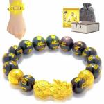 24k Gold Plated PiXiu Bracelet for Good Luck