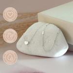 Sterling Silver Heart Layered Necklace Set