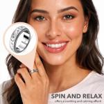 Sterling Silver Spinner Ring with Moon and Star