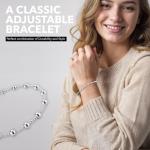 Sterling Silver Stretch Charm Bracelets for Women
