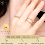 Thin 14K Gold Signet Ring for Men and Women