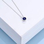 Blue Sapphire 925 Sterling Silver Choker Necklace