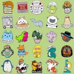 Cute Enamel Pins Set for Bags and Hats