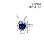 Blue Sapphire 925 Sterling Silver Choker Necklace