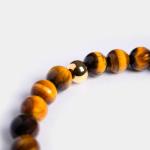 Men's Premium Beaded Bracelet with Onyx & Tiger’s Eye