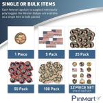 Veteran Patriotic Gold Plated Lapel Pin Set