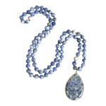 BALOOLA Handmade Blue Stone Bead Pendant Necklace