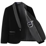 Kids Slim Fit Black Velvet Tuxedo Suit Set