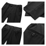 Kids Slim Fit Black Velvet Tuxedo Suit Set