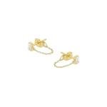 Gorjana Desi Chain Huggie Earrings in Gold