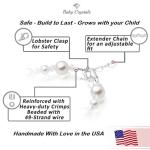 Baby Girls' Crystal Beaded Cross Charm Bracelet