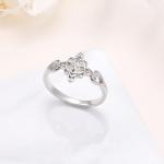 Celtic Knot Heart Sterling Silver Stackable Ring