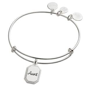 Alex and Ani Aunt Bangle Bracelet with Guide Charm