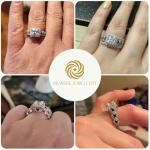 Elegant 3-Piece CZ Engagement Ring Set for Women