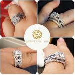 Elegant 3-Piece CZ Engagement Ring Set for Women